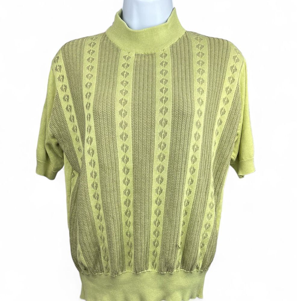 Alberto Celini Womens Silk Sweater Size S Retro Cable Knit 70sโ Lightweight Soft